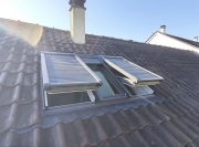 Verrière 3-en1 avec volets roulant solaire motorisée VELUX