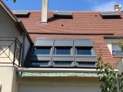 Verrière velux® avec volet motorisés électriques