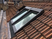 Remplacement d'une fenêtre de toît par deux velux® - après