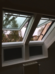 Verrière d'angle velux®, vue d'intérieur